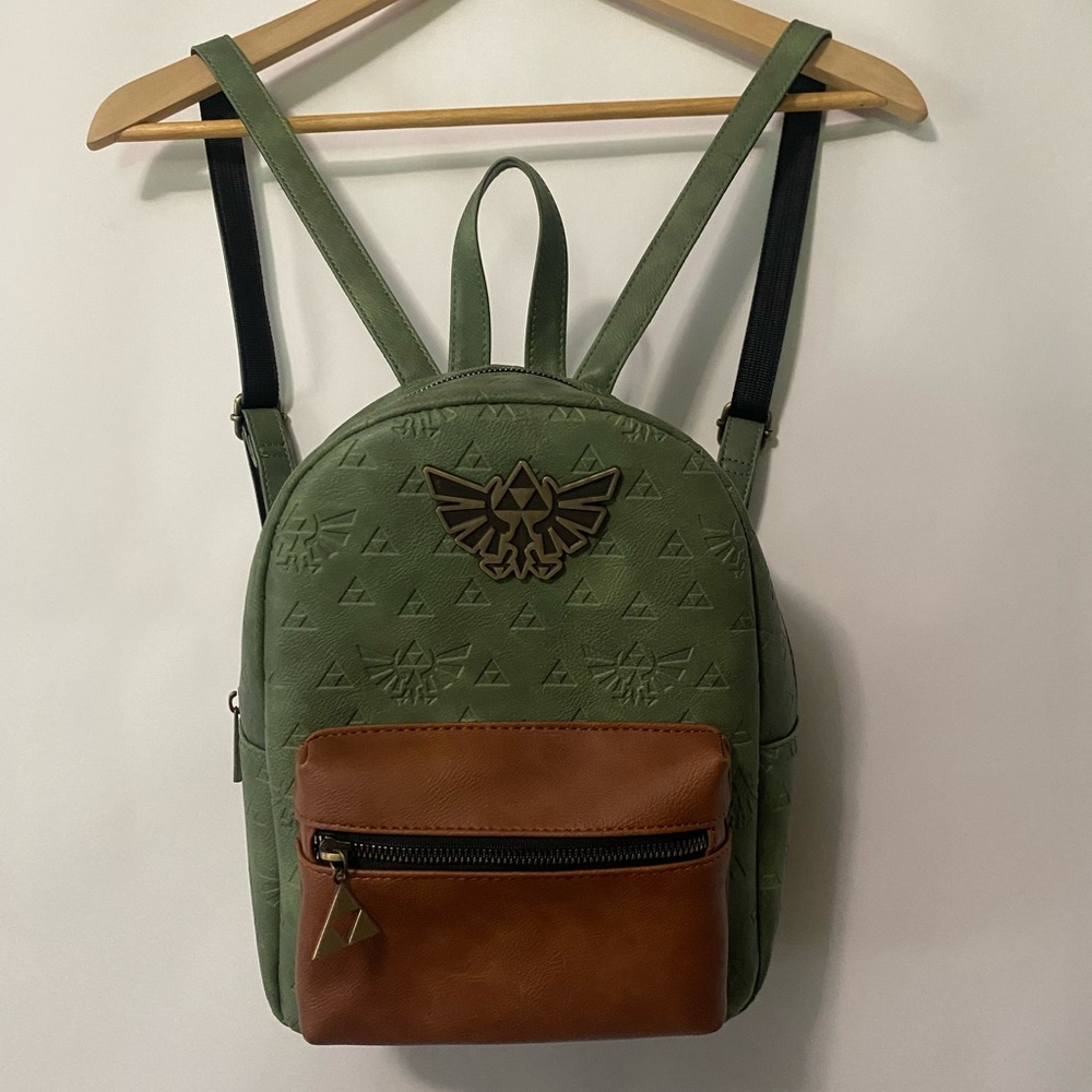 Legend of Zelda Tears of Kingdom, Hyrule Triforce Backpack Gamer Gift Nerdy Bag